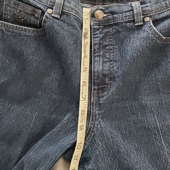 Gloria Vanderbilt Amanda jeans with rhinestones Size 12 - Picture 7 of 11